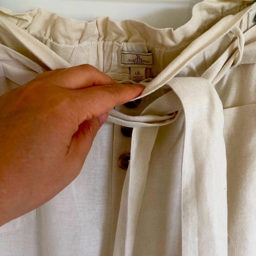 Linen palazzo pants